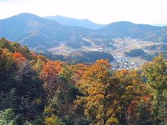 展望台からの秋色風景